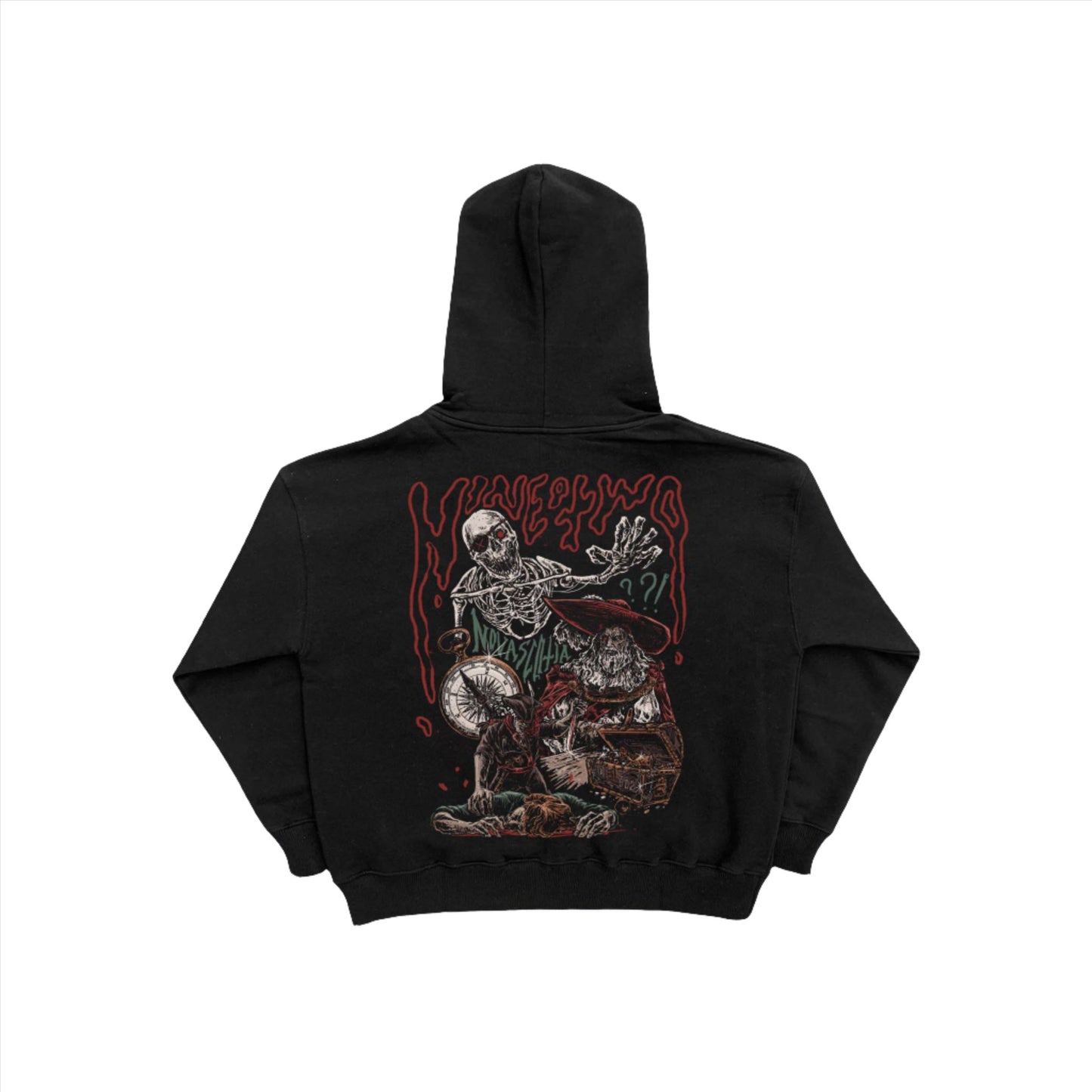 OAK ISLAND CURSED HOODIE WITH SKELETON