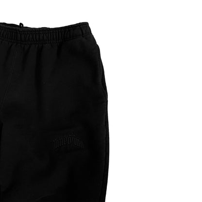 BLACK BASIC SWEATPANTS