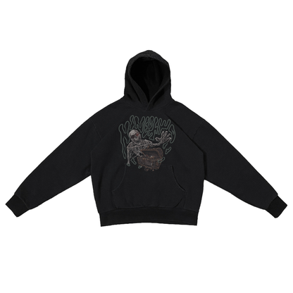 OAK ISLAND CURSED HOODIE WITH SKELETON