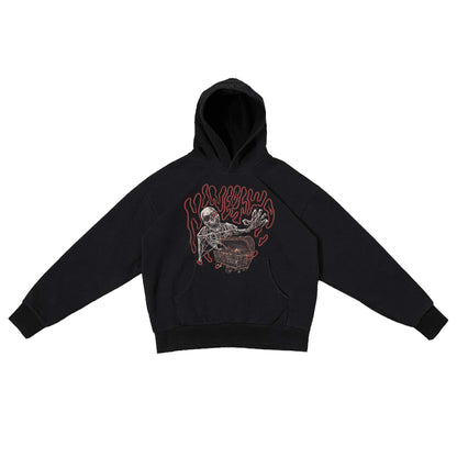 OAK ISLAND CURSED HOODIE WITH SKELETON